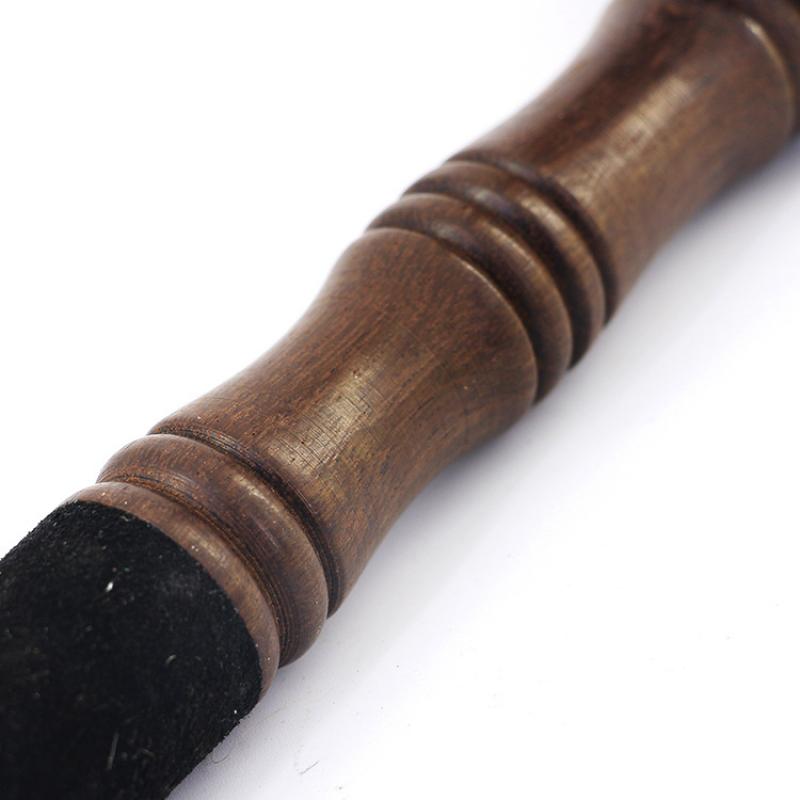 Cuenco tibetano de cuero palo de martillo palo de madera mango de meditación budista tibetana cuenco de canto accesorio 8-25cm
