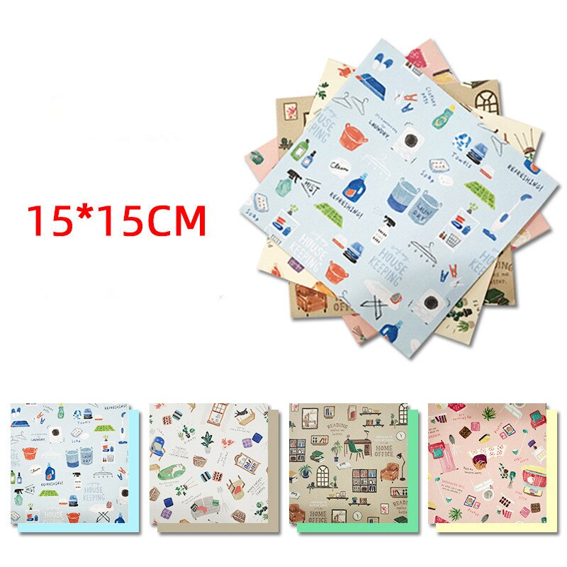80 Stks/set Vierkante Origami Papier Bloemen Bloesem Patroon Enkelzijdige Handgemaakte Decor Gevouwen Plakboek Craft Diy Kids Volwassenen: Army Green