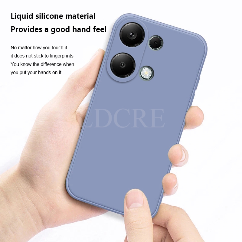 Para Xiaomi Redmi Note 13 Pro funda de silicona líquida Redmi Note 13 Pro funda protectora de TPU para teléfono Redmi Note 13 Pro cubierta