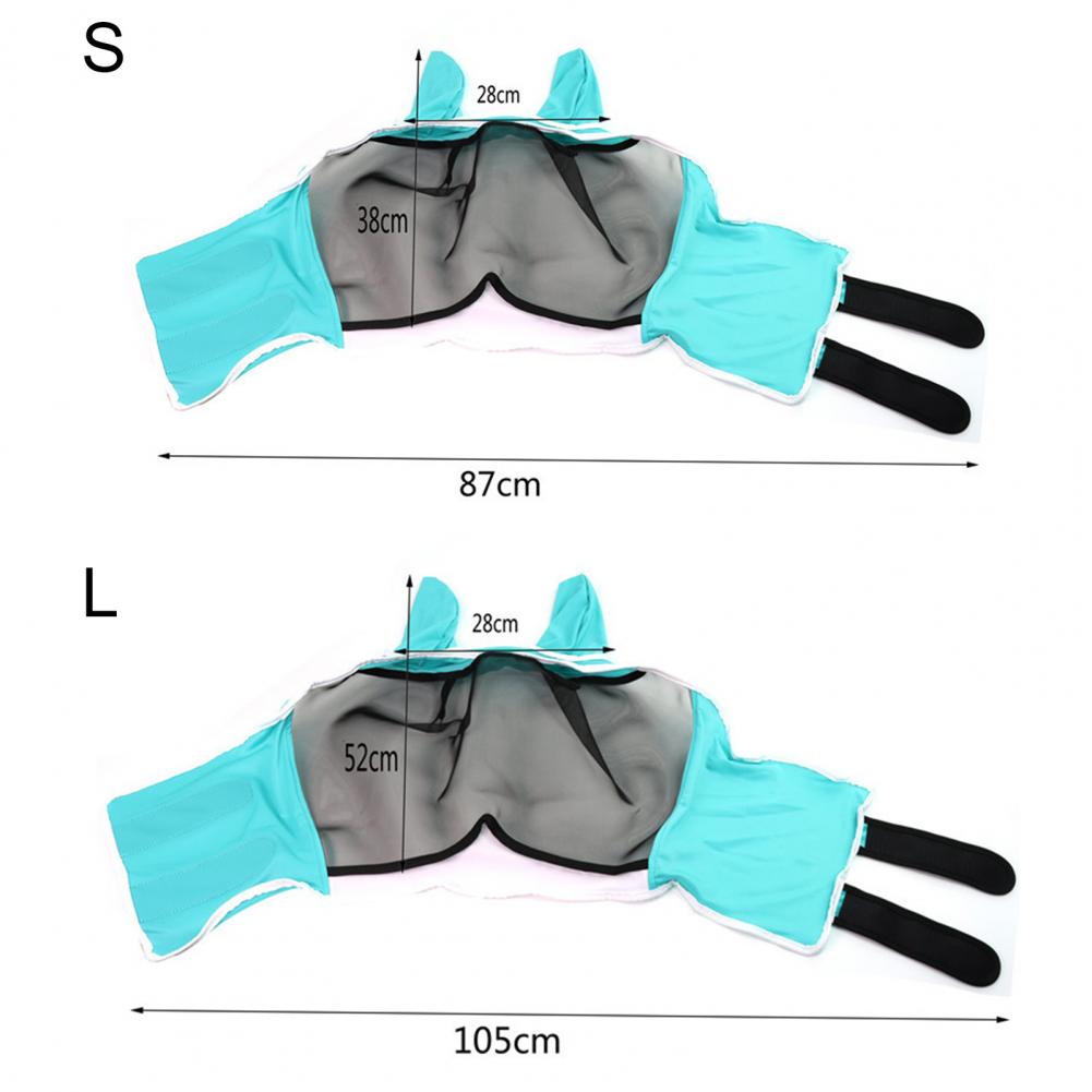 Fly Face Cover Breathable Horse Cover Anti-mosquito Horse Fly Cover Stretchy Comfortable Horse Animal Face Cover for Livestock