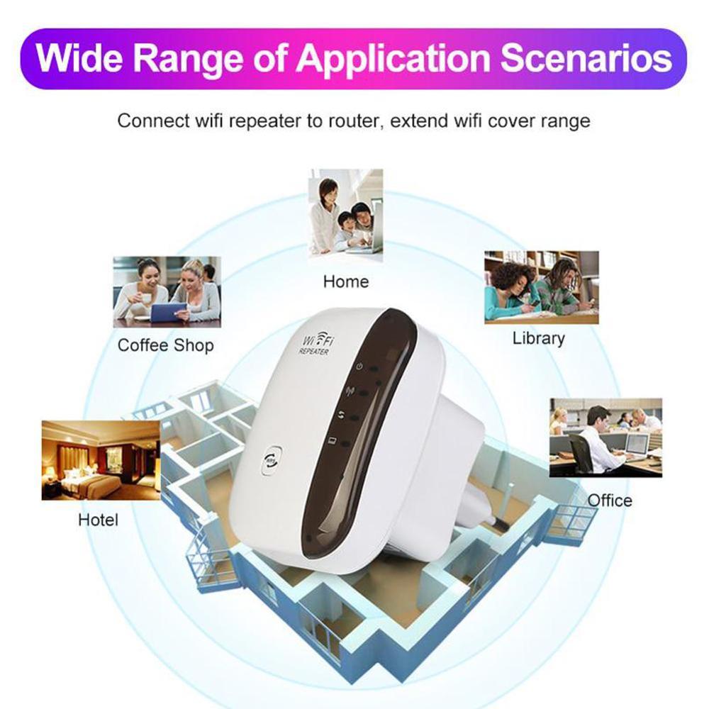 Wireless Wifi Repeater Wifi Range Extender Router Wi-Fi Booster Wi Point Signal Ultraboost Access WiFi 300Mbps Amplifier Fi B2K8