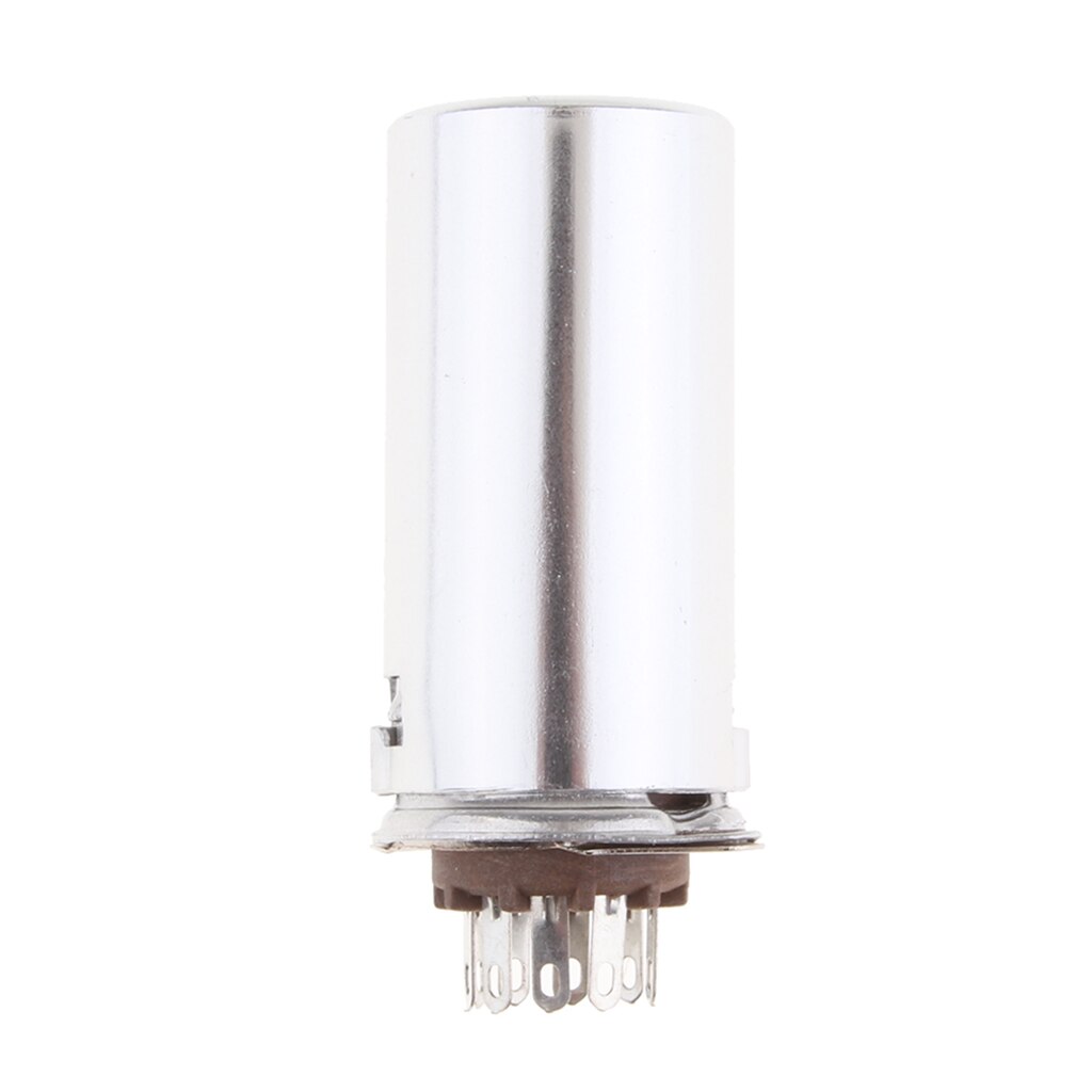 9 Pin Vacuum Tube Socket With 40mm Aluminum Shield For 12AU7, ECC82, 6n1