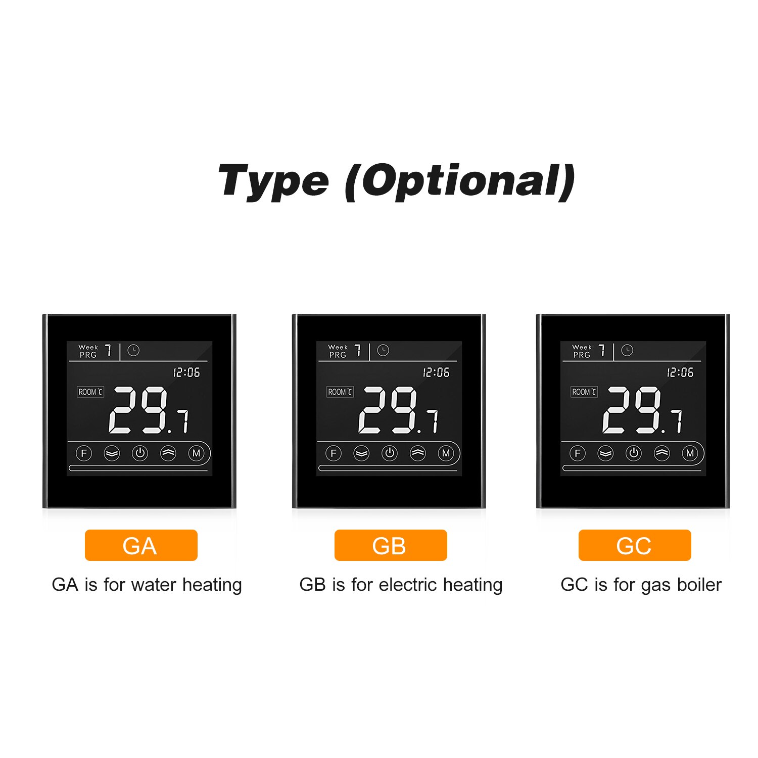 Smart Wifi Thermostat Programmable Gas Boiler Thermostat Temperature Controller LED Display Touchscreen Backlight Remote Control