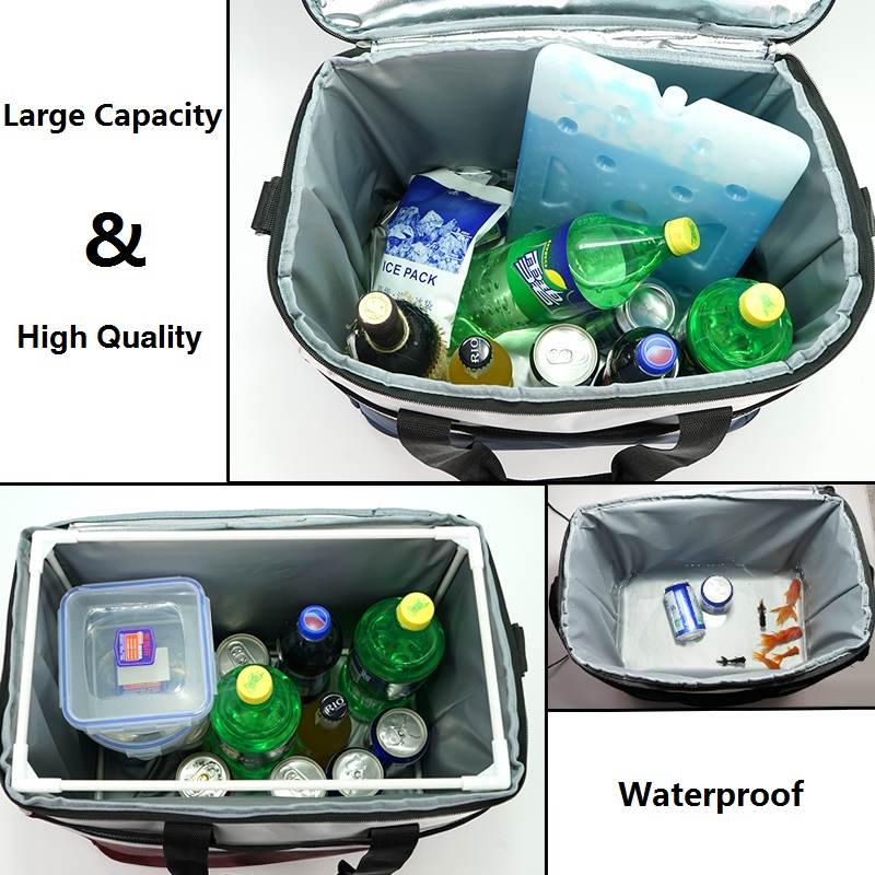 36L Cooler Bag Car Ice Pack Picnic Large Cooler Bags 3 Colors Insulation Package Thermo ThermaBag Refrigerator