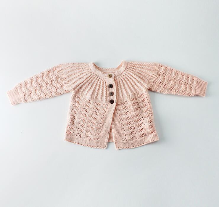 Baby Trui Solid Baby Meisjes Vesten Solid Koreaanse Baby Meisjes Outfit Lange Mouw Peuter Kleding: Roze / 24M