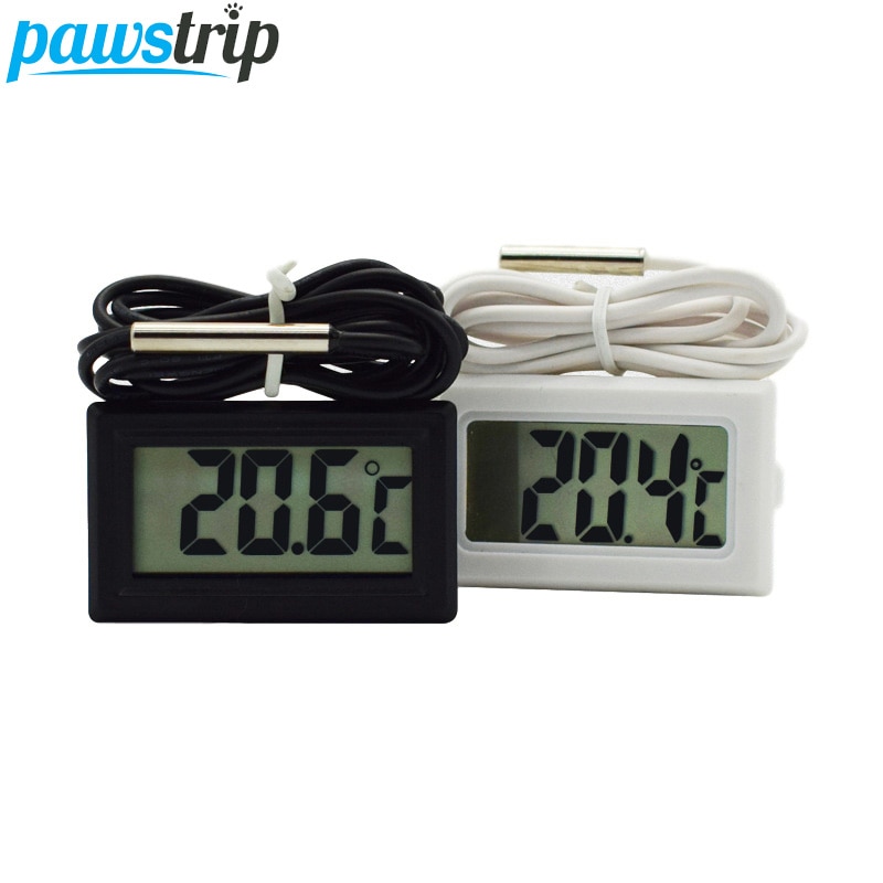 Mini Digitale Lcd Thermometer Voor Koelkast Vriezer Temperatuur-50 ~ 110 Graden Waterdichte Aquarium Thermometer Digitale Lcd 1/2/3/5M