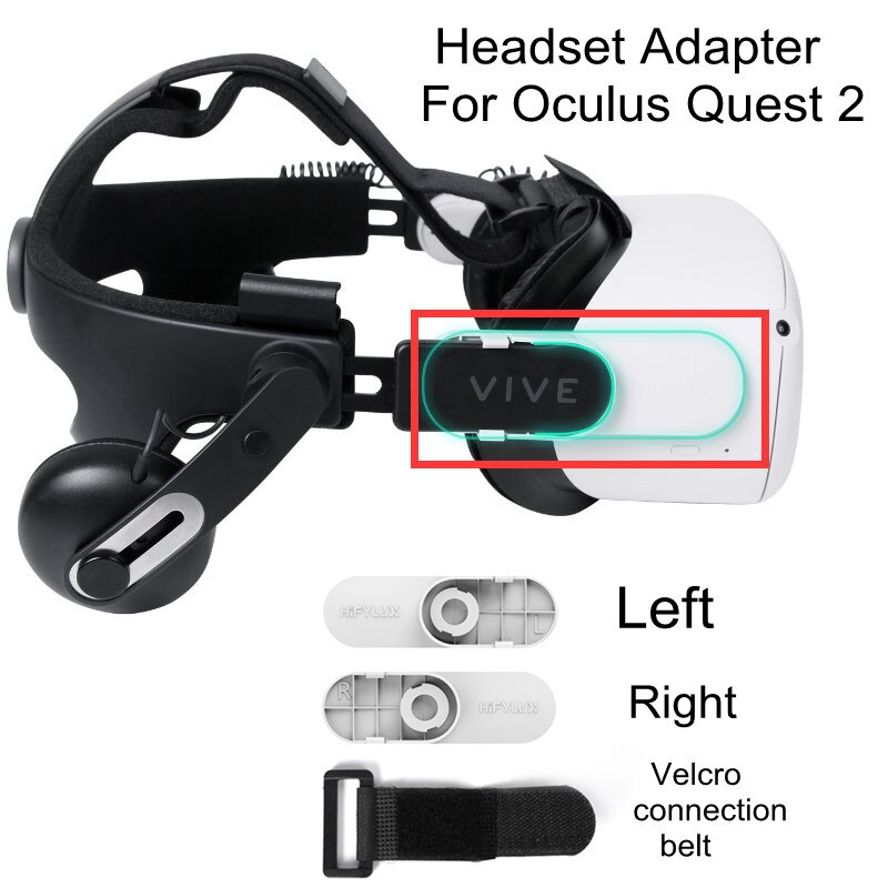 Adaptador de auriculares Oculus Quest 2, Conector de diadema inteligente para HTC VIVE, para Oculus Quest 2, accesorios VR