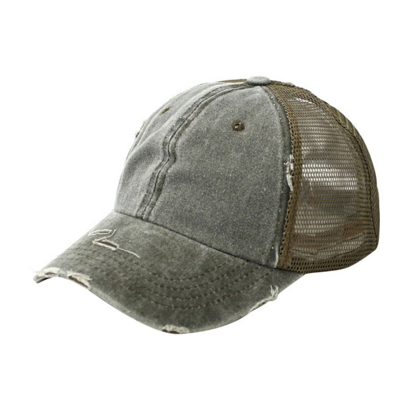 Summer Cap Ponytail Cap Women Men Cotton Adjustable Sunshade Mesh Shade Tennis Sportswear Hats Newest: G