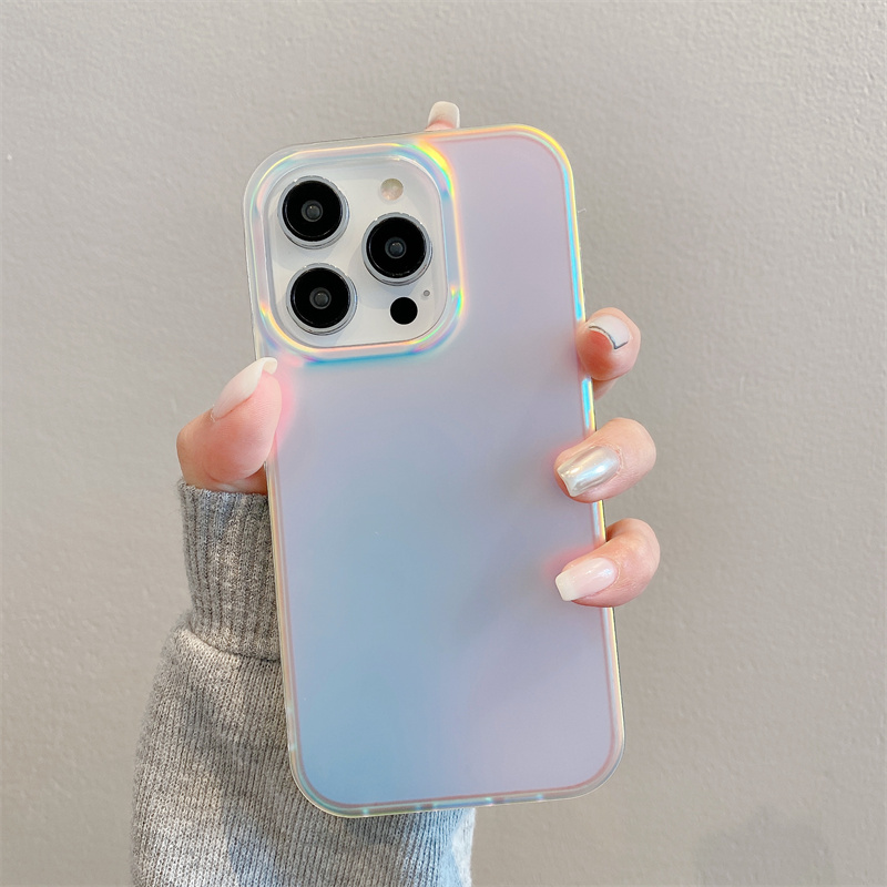 Coque de téléphone pare-chocs antichoc, couleur fluorescente, mat, éblouissante, pour iPhone 15 12 13 16 Pro Max 14 Plus, housse de Protection pour filles: Tissu de coton / WHITE