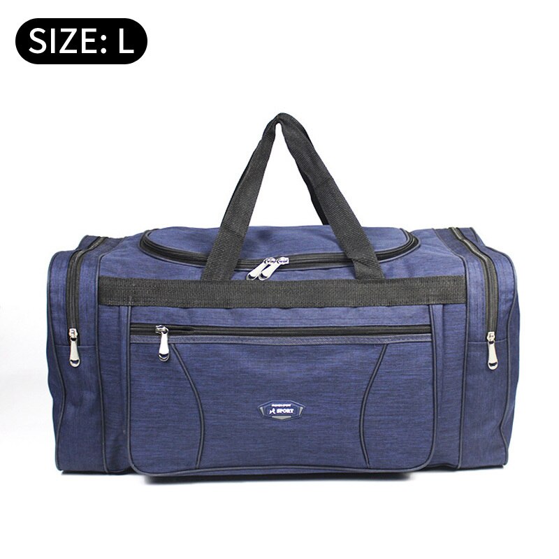 Women Men Oxford Travel Duffel Bag Carry on Luggage Bag Men Tote Large Capacity Weekender Gym Sport Holdall Overnight Bag ZL218: Big blue