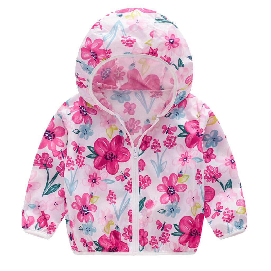 cheap spring Jackets Hooded Boys & girls clothing Kids Coats Jacket for Baby tops Fall Infant Girl Clothes windbreak coat C: Hot Pink / 5