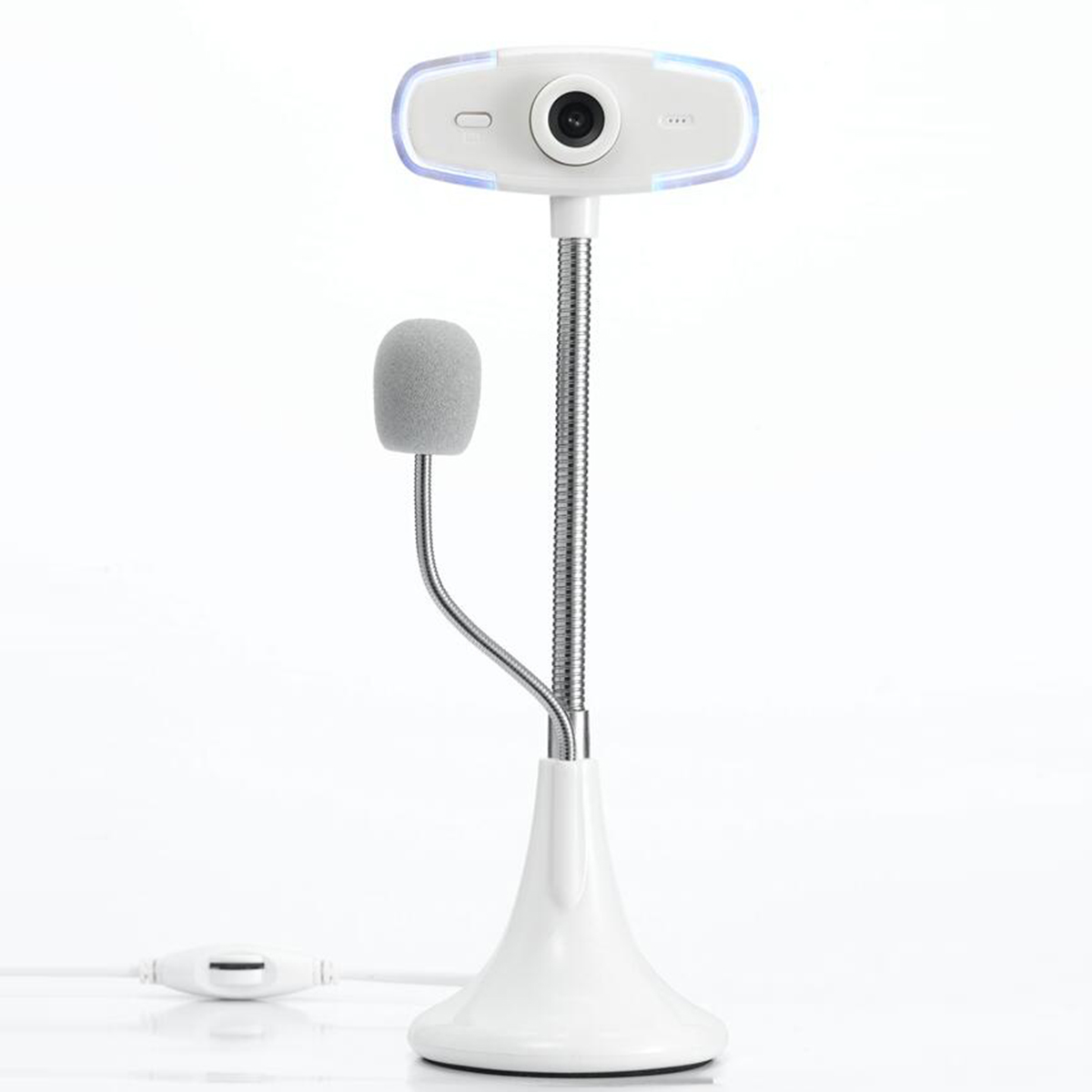 Usb Computer Webcam Met Microfoon 480P 10MP Nachtlampje Laptop Driver-Gratis Web Camera Flexibele Slang Voor Web video Conferentie