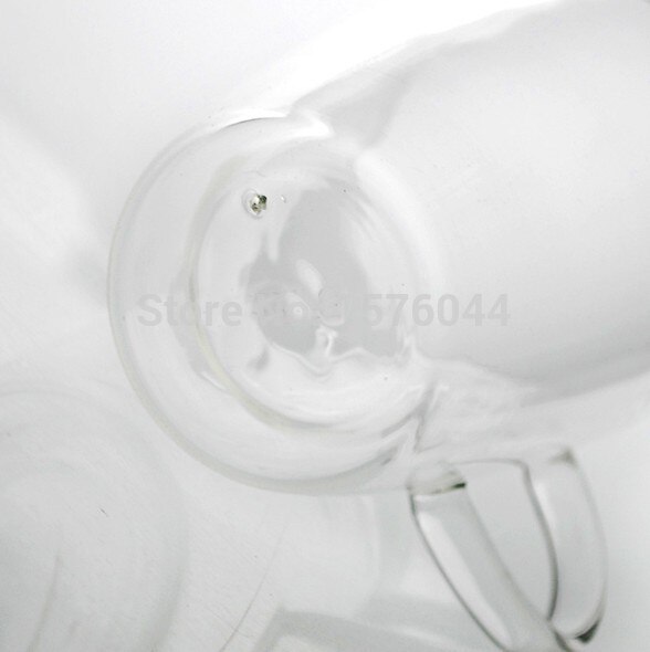 1pc högkvalitativa värmebeständiga dubbla lager väggglaskoppar glashandtag muggar glasvaror 300ml ölglas med lock  jp 1066