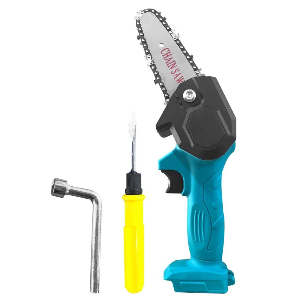 Electric Pruning Saw Small Wood Spliting Chainsaw One-handed Woodworking Tool 1or 2 Lithium Battery for Garden Orchard Logging: only saw