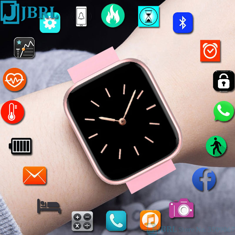 Full Touch Horloge Kinderen Kids Horloges Voor Meisjes Jongens Polshorloge Kind Bluetooth Klok Studenten Elektronische Digitale Horloge