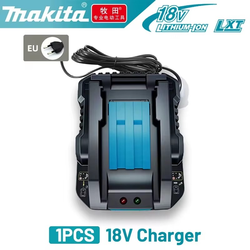 Original 18V Makita Lithium Battery 5AH 6AH 9AH BL1860B BL1850B bl1840 battery 100% BL1860 BL1815 18V Makita Charger: green