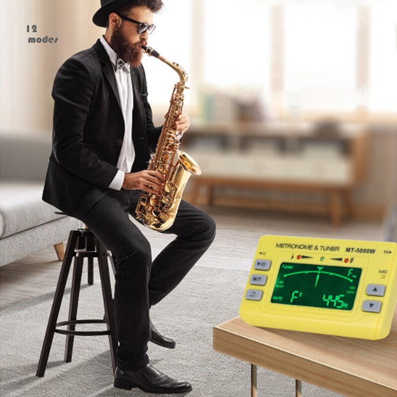 3 in 1 Digital Metronome Tuner Portable Instrument Metronome Tuner for Guitar Piano Saxophone Trumpet Flute