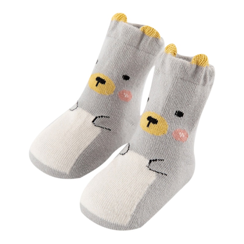 Babysokken - Cartoon Patroon - Ademend Katoen & Bamboevezel - Unisex Peuters Meisjes 0-3 Jaar