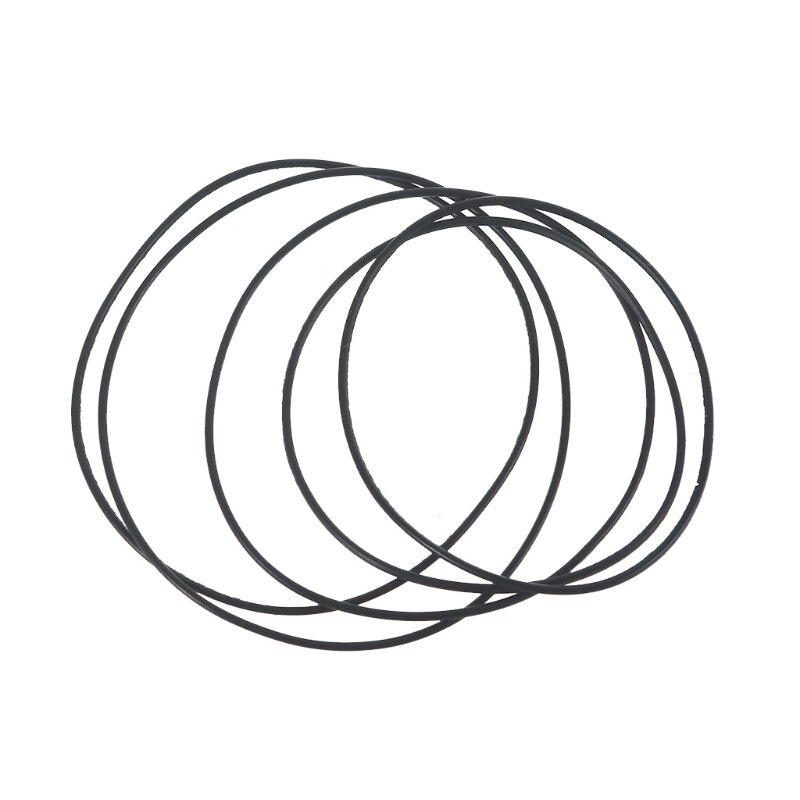 20pcs 1mm Rubber Conveyor Transmission Belt Silicone Strap DIY Toys Parts long (25-80mm)