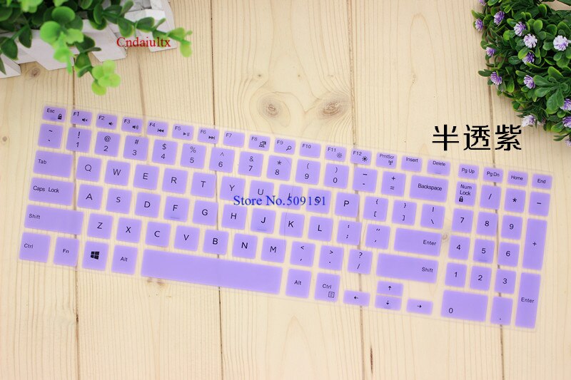 15 17 inch laptop toetsenbord cover skin Voor Dell Inspiron Ins 15 3000 5000 15CR 5547 15MR 3542 5547 15C 7559 3542 5547: Purple