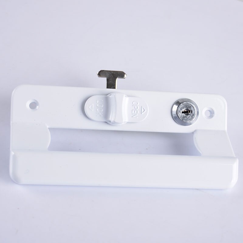 sliding door handle lock zinc alloy steel with key for aluminum alloy door