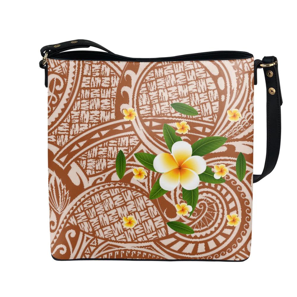 FORUDESIGNS Hawaiian Polynesian Tribal Hibiscus Flower Women's Bag Handbag Casual Tote Shoulder Bags Ethnic Purse: AMD257D61