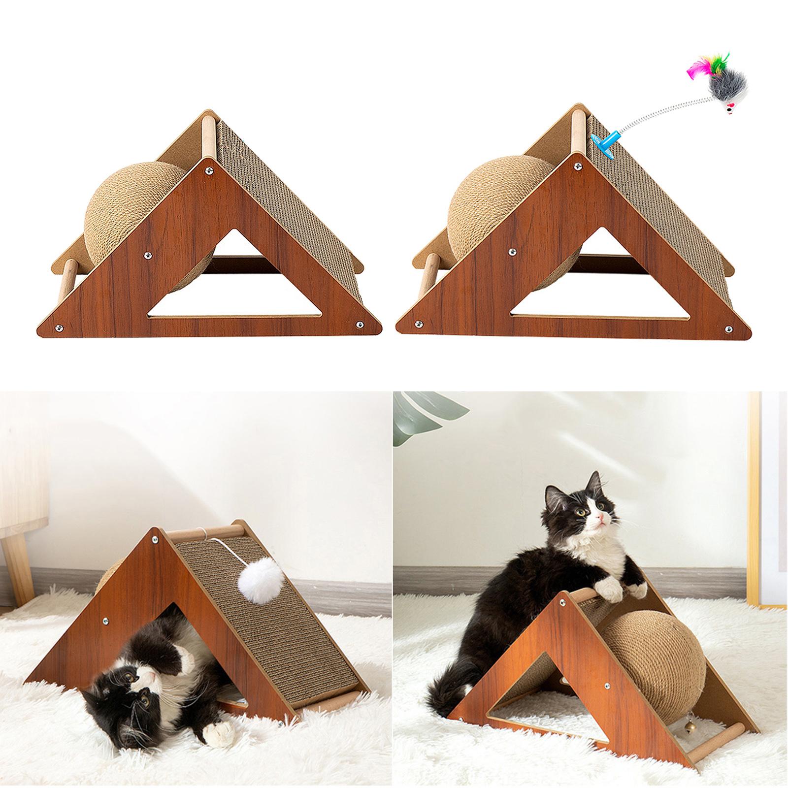 Kat Speelgoed Interactieve Kat Scratcher Board Kitten Sisal Touw Bal Scratch Paws Pet Slijpen Krassen Katten Voor Scratcher Speelgoed