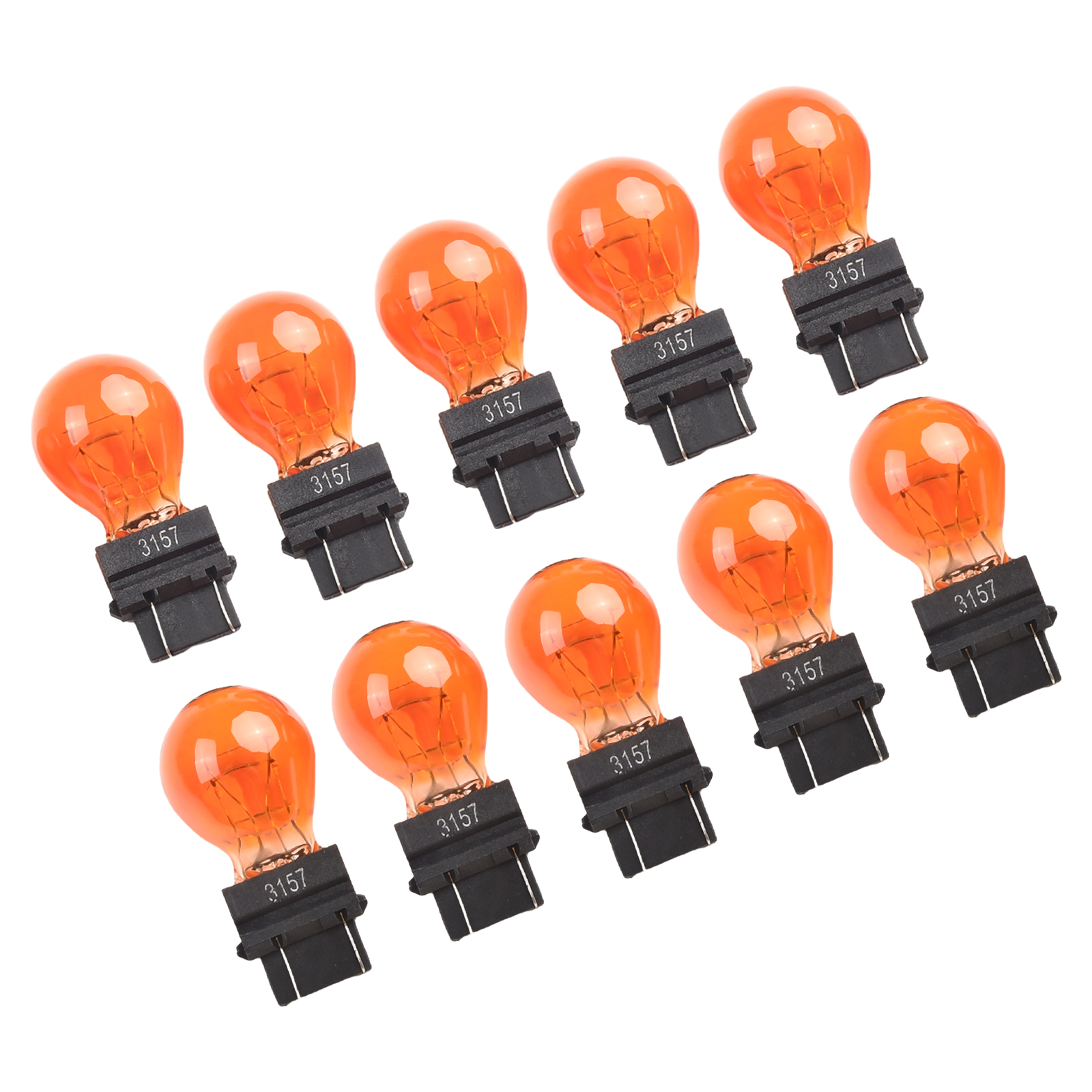 10 pièces 3157 ampoules de feu stop 3057 3155 3357 3547 4157 ampoule de clignotant externe lampe halogène feu stop ambre blanc feu arrière