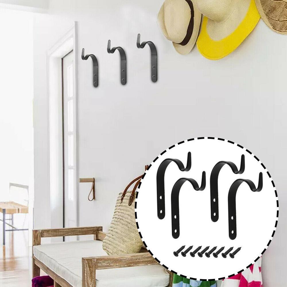 4 sets metalen haken j-vormige haken verf zwarte haken 71mm haken haken metalen schilderhaken haken tas kleding  y8 z 8