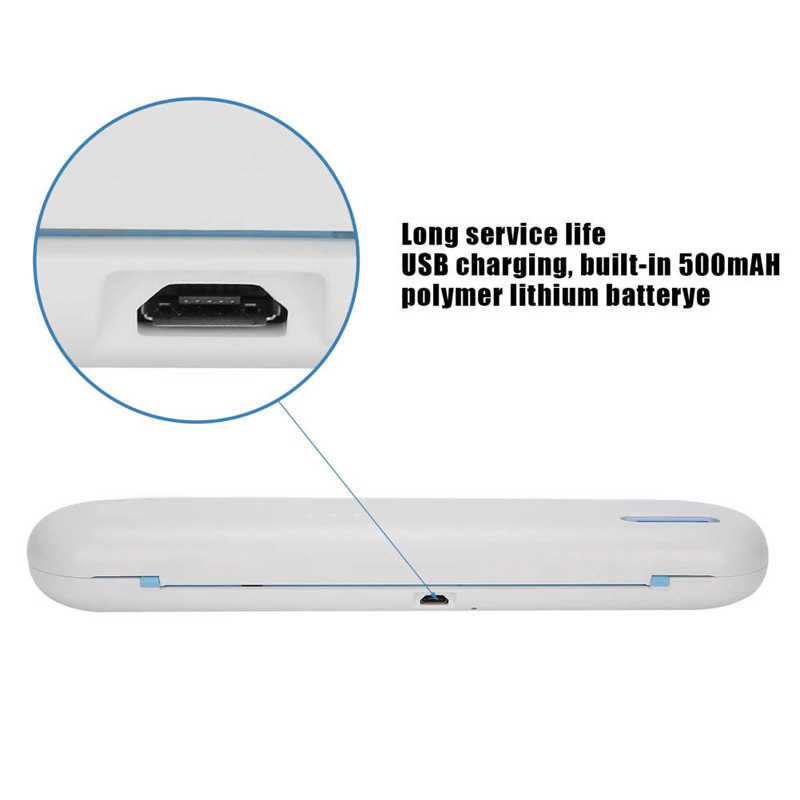 ZL-17LC UVC Toothbrush Case LED Storage Box Cleaning Travel Rechargeable Toothbrush Disinfection Container Oral Care Dental Tool