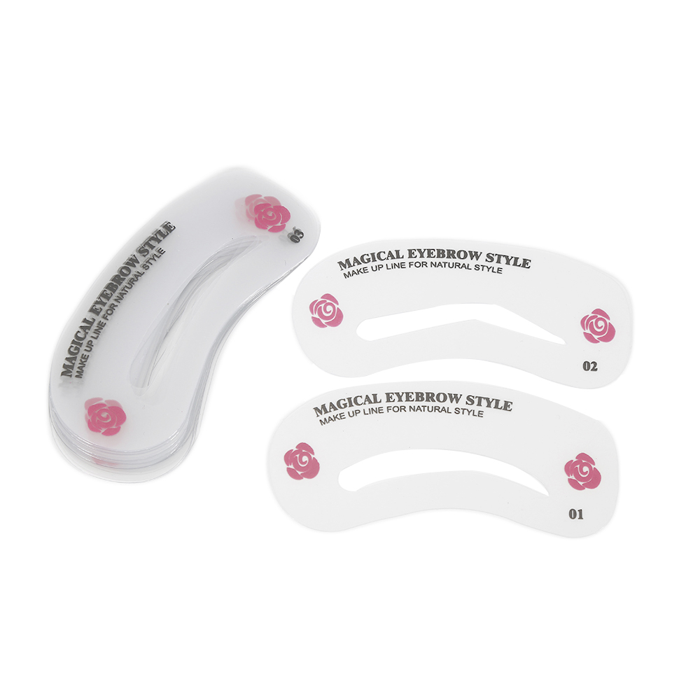 24 Styles Eyebrow Stencils Shaping Grooming Kit Makeup Shaper Set Template Reusable Make Up Tool