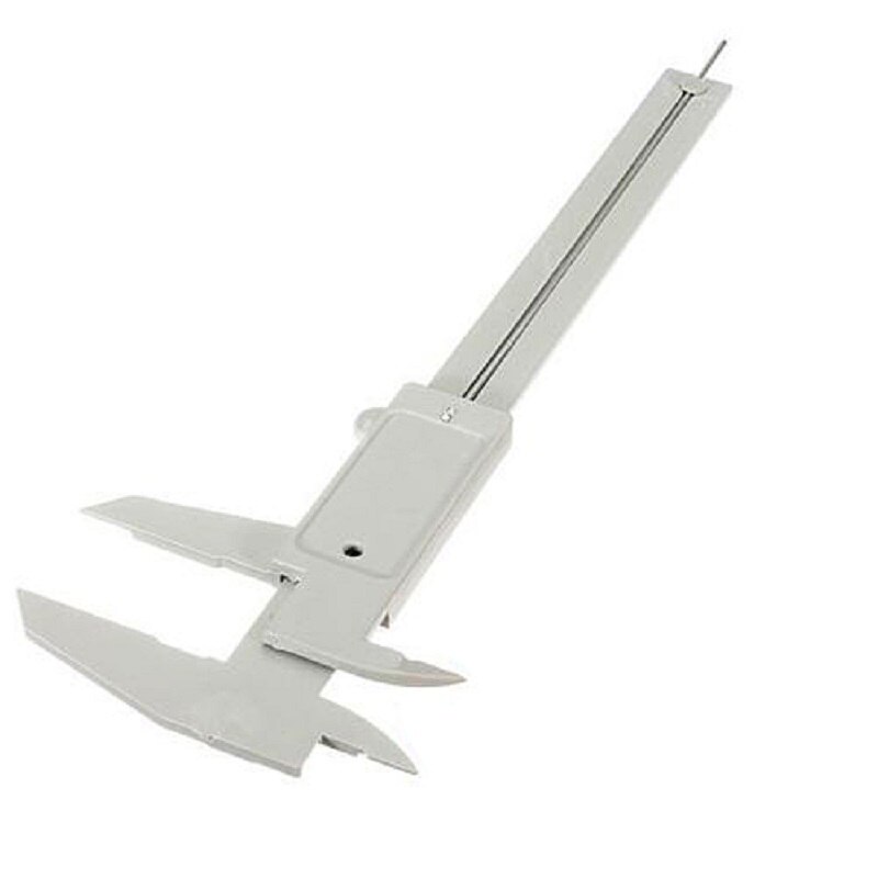 1 stykke grå 150 mm mini plastik glidende vernier caliper gauge måle værktøj lineal