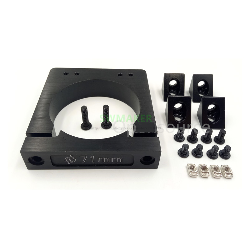 Openbuilds Router spindle mount kit 52mm 65mm 71mm 80mm diameter For Makita RT 0700C router CNC C-BEAM machine DIY parts