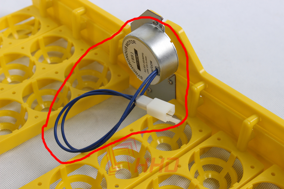 Made in China HHD Hatching Mini Incubator Motor 110V 220V Spare Parts Accessories for YZ8-48 YZ-56 YZ-96A with Yellow Gear