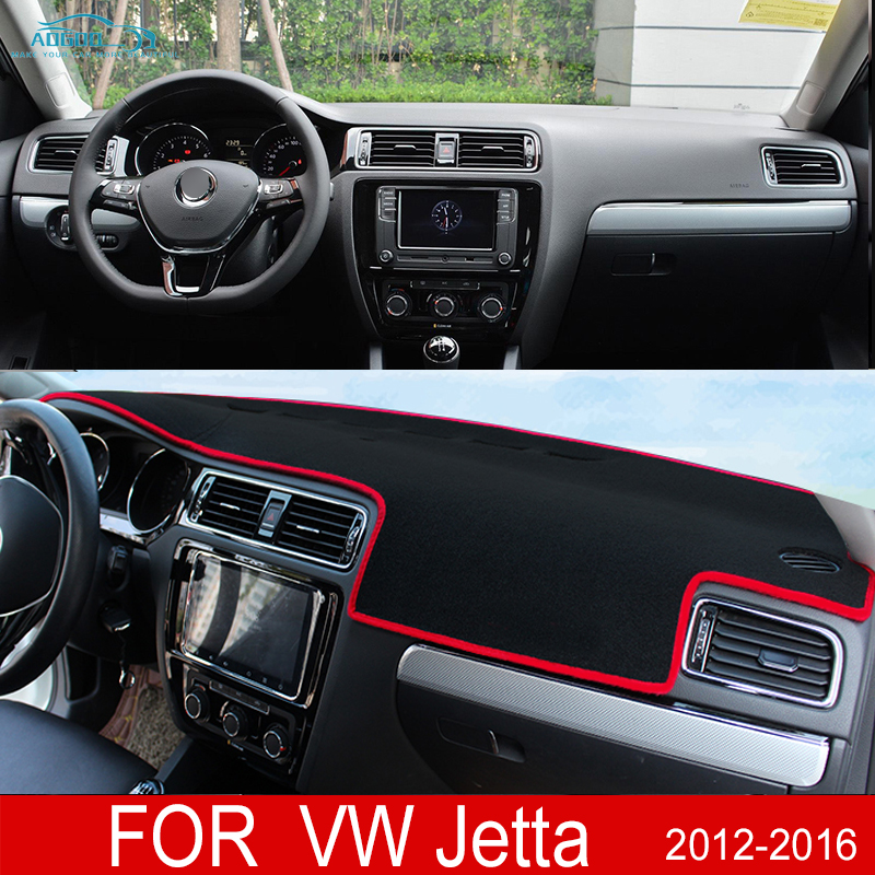 Voor Vw Jetta 6 A6 MK6 ~ 5C6 Anti-Slip Mat Dashboard Cover Pad Zonnescherm Dashmat Auto accessoires: Rood