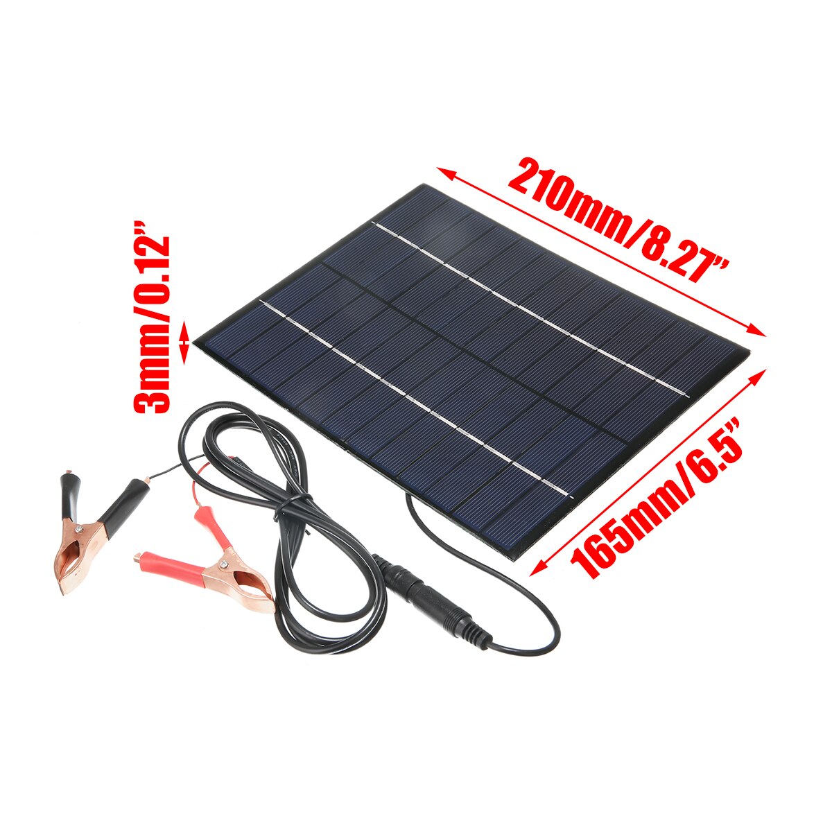 Aurinkopaneeli tehomoduuli akkulaturi auto vene auto camp moottoripyörä sähkö aurinkopaneeli 5.5w 12v