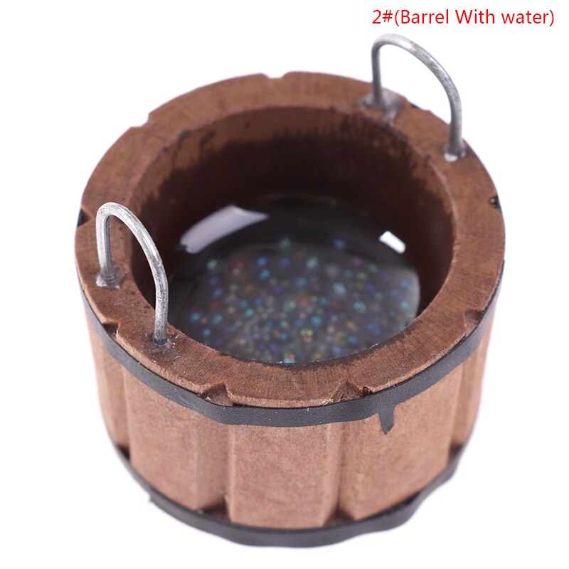 1Stck Holz Becken Holz Fass Möbel 1:12 Puppenhaus Miniaturen Puppe Haus Zubehör: B