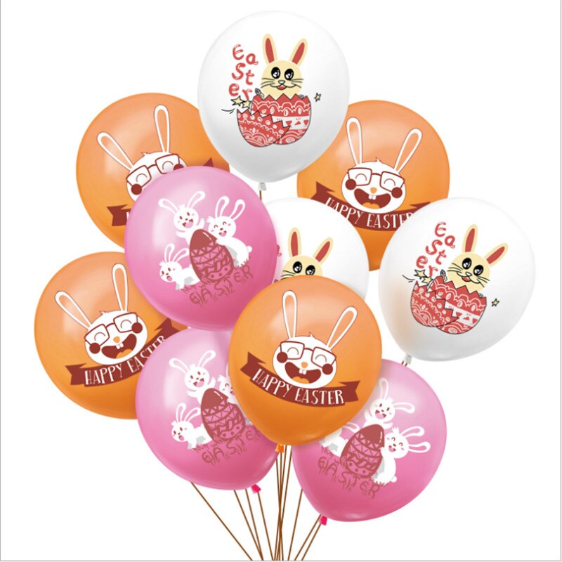 12- tommer gummiballoner sæt tegneserie kanin påske fest dekoration forsyninger: 1