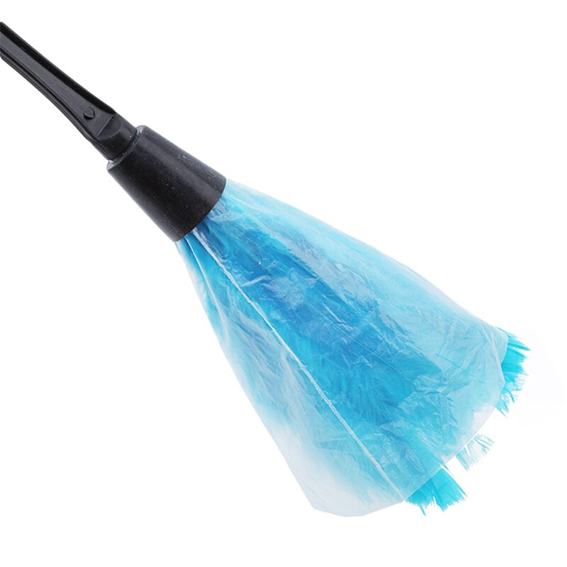 Multicolor Feather Duster Anti Static Dust Brush Black Plastic Handle Dusters For Computer Window Home Cleaning Tools