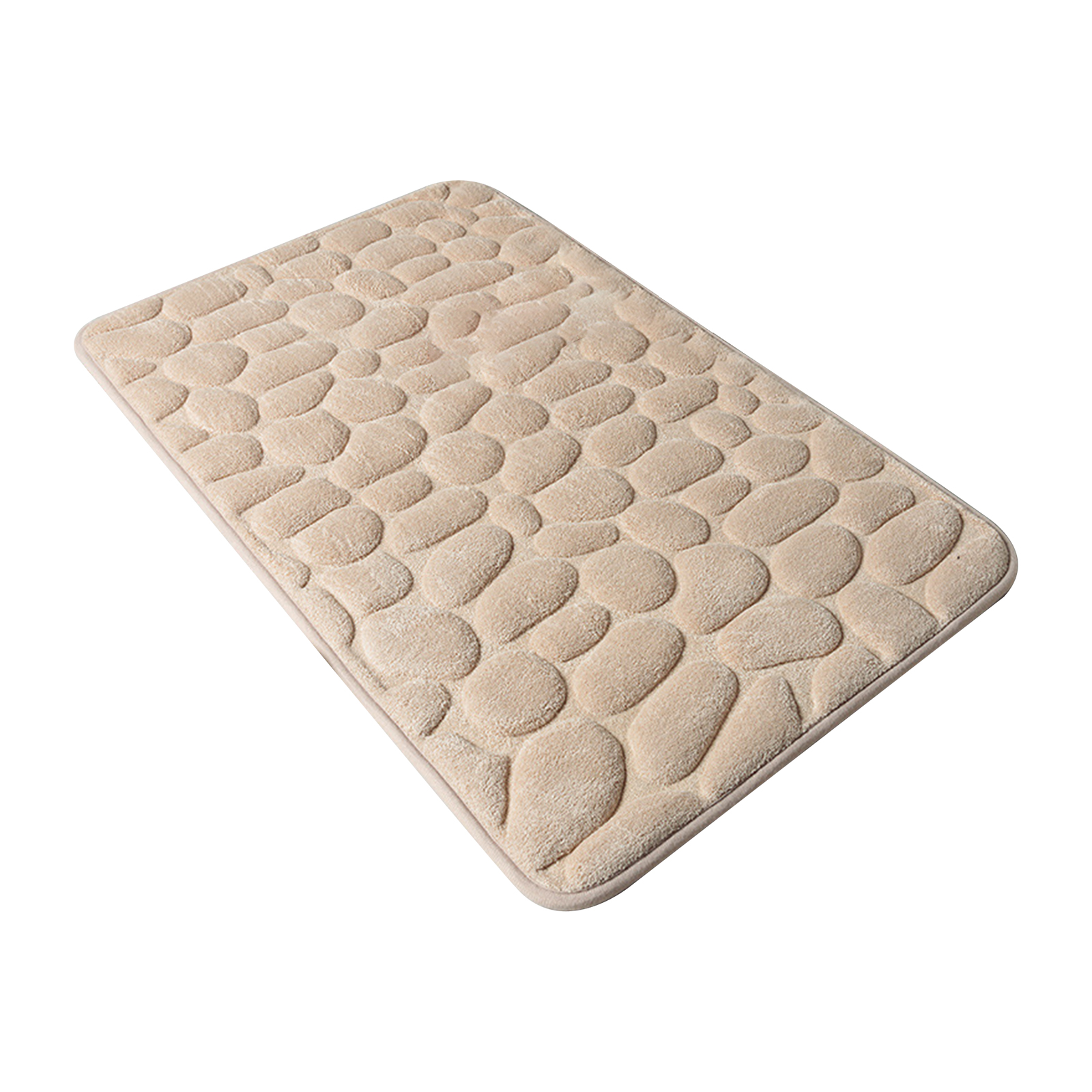 Badkamer Mat Antislip Pebble Tapijten Absorberende Memory Foam Wasbare Geplaveide Reliëf Tapijt Badkamer Decor Mat: khaki