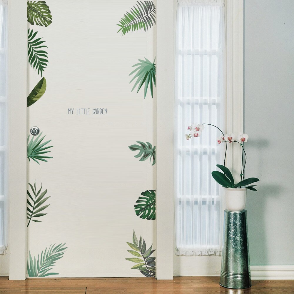 Soveværelse plante dørklistermærker wallsticker til børneværelse vægdekorationer stue hjørneklistermærke baby boligtilbehør: A 40 x 60cm