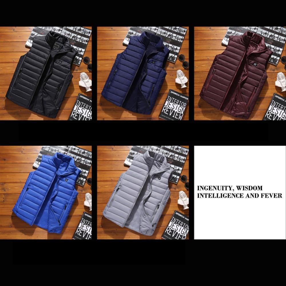 draussen Männer Elektrische Beheizte Weste USB Heizung Weste Winter Thermische Polyester Camping Wandern Warme Jagd Jacke