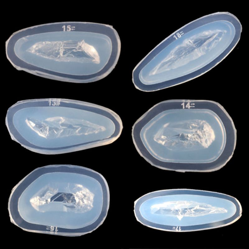 DIY epoxy transparent silicone mold crystal epoxy mold silicone ore Spar crystal cluster transparent mold: C