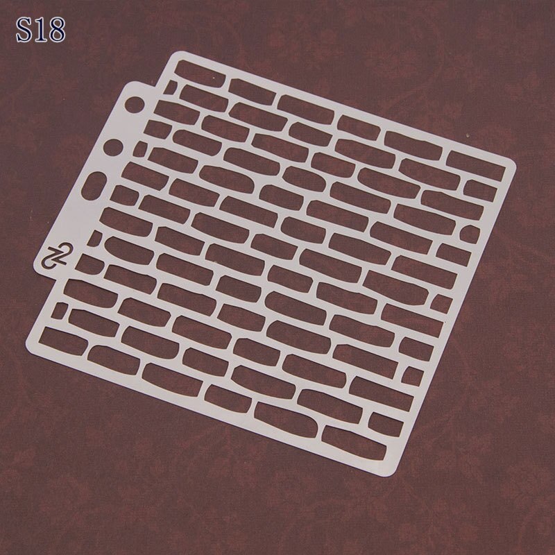 Set 8 Stencil Per Pittura Riutilizzabili - Motivi Ramoscelli, Foglie E Note Musicali Per Decorazione Pareti E Mobili, 25x12 Cm - 2