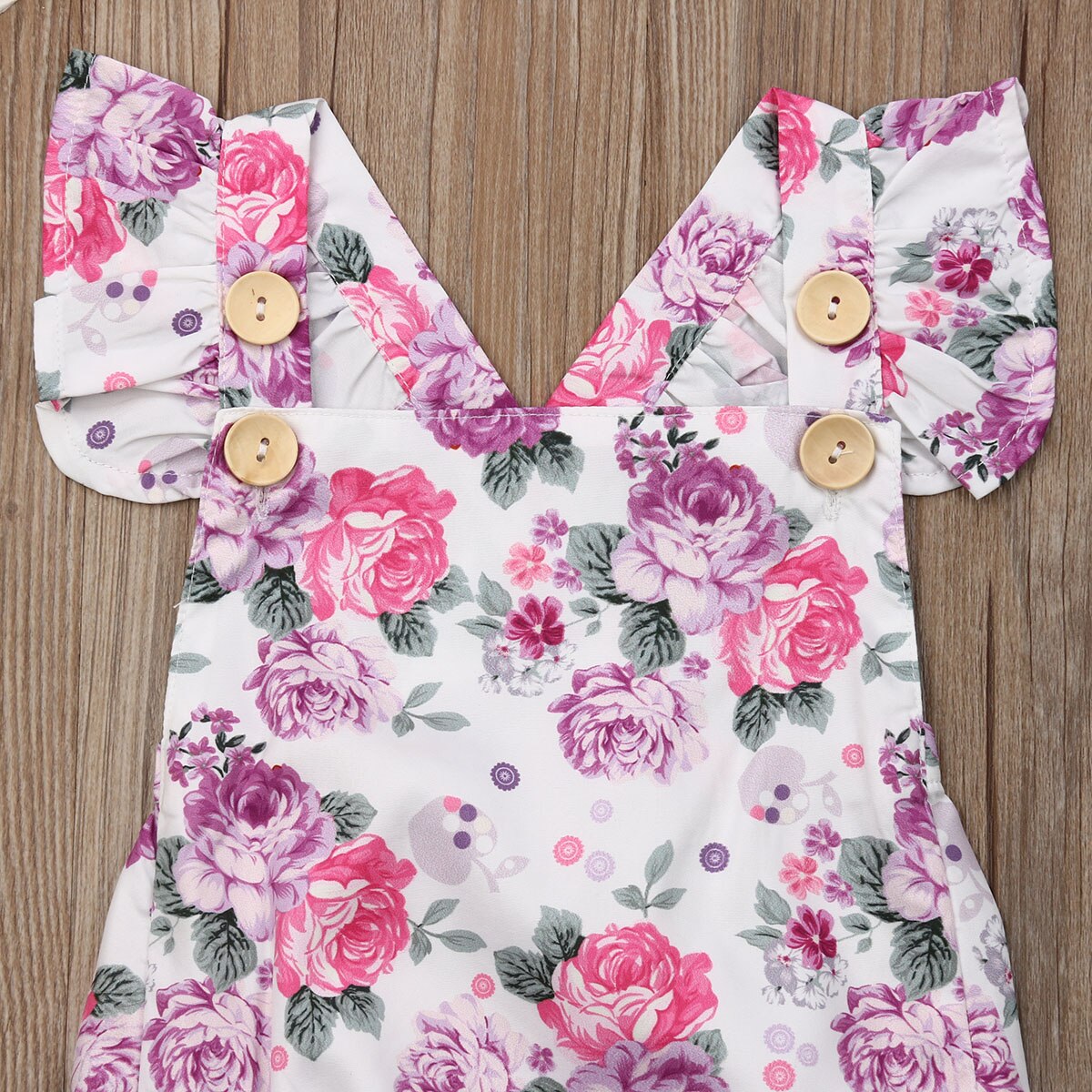 Newborn Kids Baby Girls Boys Floral One-piece Jumpsuit Headband 2pcs Outfits Summer Clothes