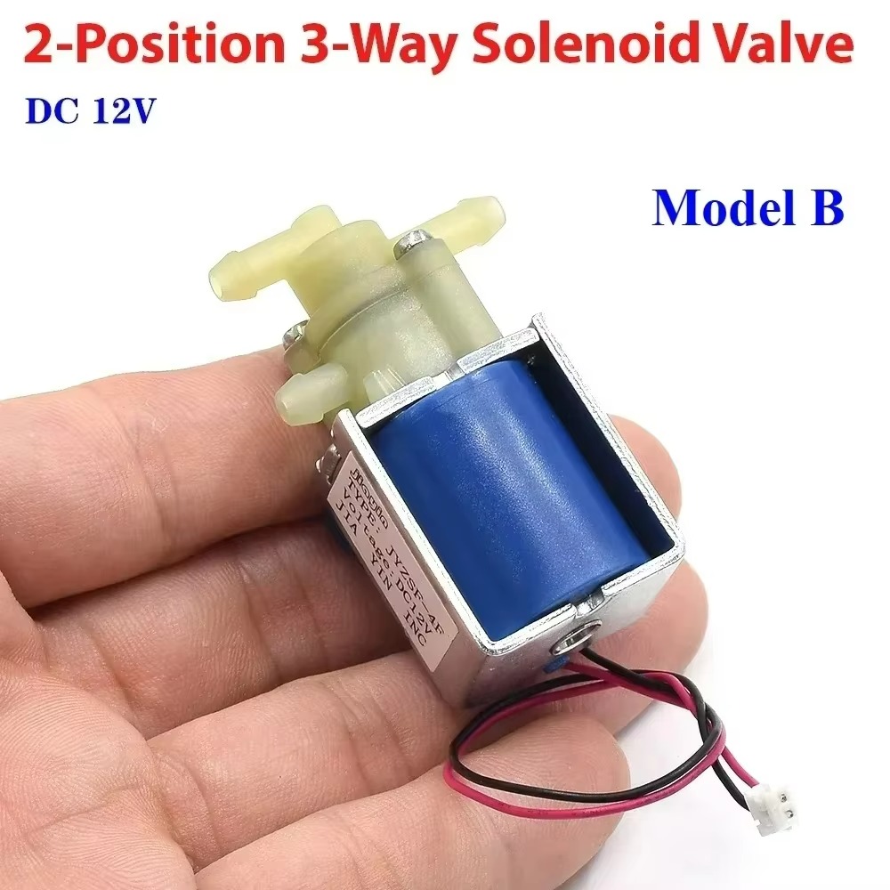 DC 12V 24V 2-Position 3-Way Electric Solenoid Valve N/C Normally Closed Air Water Flow Control For weeper Floor carpet Cleaner
