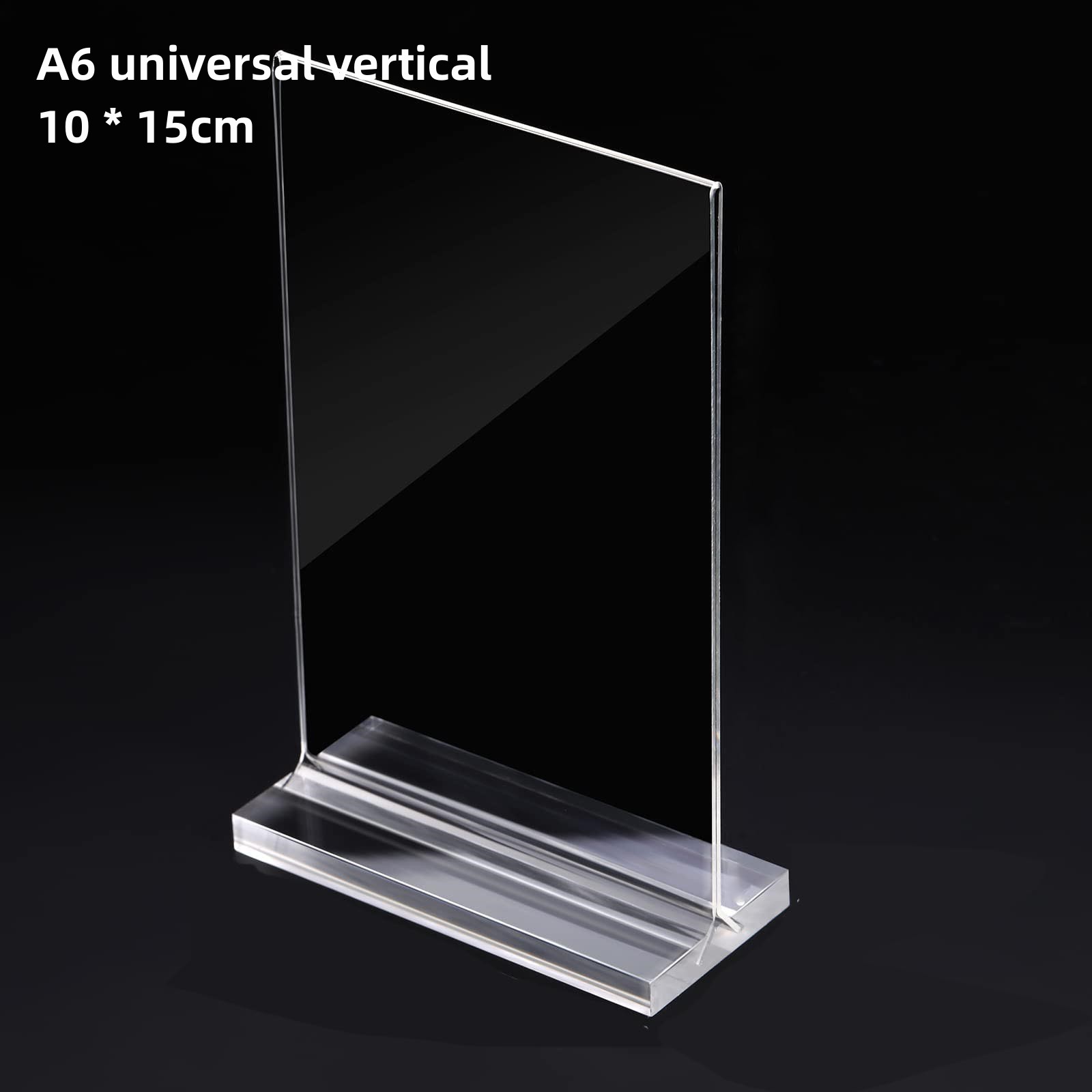 1Pcs Acrylic Sign Holder Clear Table Menu Display Stand Standing Double Sided Clear Acrylic Sign Office Store Restaurant Meeting: apple green