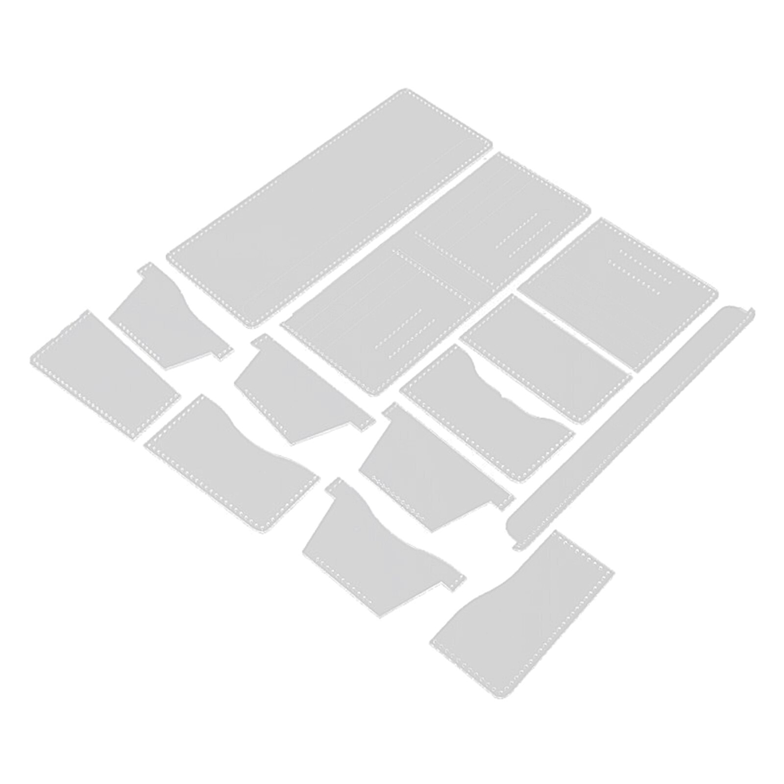 Acryl Stencil 1Set Clear Template Patroon Tool Portemonnee Kaarthouder Lederen