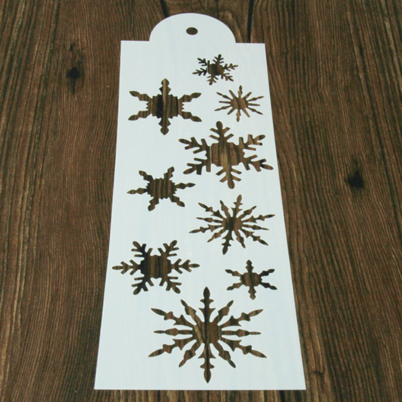 Sneeuwvlok Cake Kant Stencil Diy Gelaagdheid Muur Plakboek Journal Kleuring Embossing Bakken Tools Decor Schilderen Template Herbruikbare