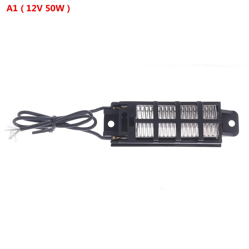 1PC Automatic Thermostat Ptc Heater With Stand Corrugated Strip Small Space Heating 50W/100W 12V (AC/DC) DIY Heating Tools: 12V 50W